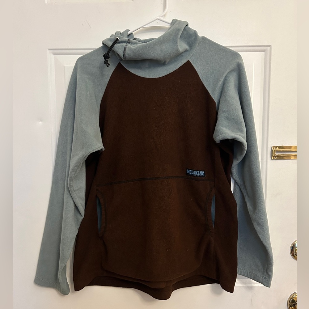 Women’s Melanzana Brown & Blue Fleece Pullover